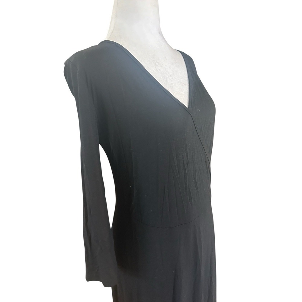 Aphratti NWOT Black Maxi Dress SZ L V Neck Party, Casual Comfy, Travel - Picture 3 of 7